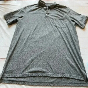 The Foundry Supply Co. Men’s Polo Shirt Heather Gray Short Sleeve Size 2…